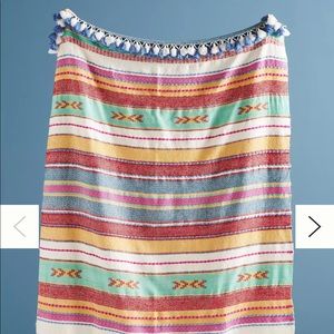 Anthropologie Woven Jemma Throw Blanket